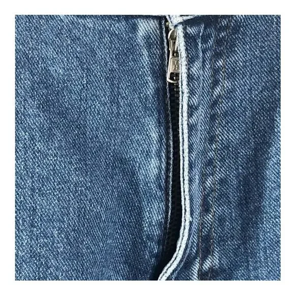 Tommy Hilfiger Vintage High-Waist Capri Mom Jeans Size 10 – Split Seam Retro - Picture 14 of 16